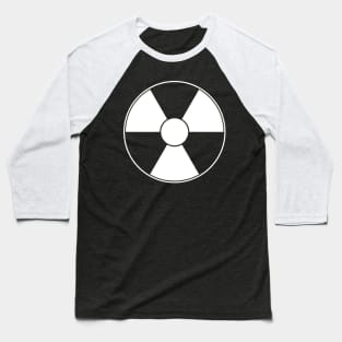 Doc E Brown 24 Hour Scientific Services Radioactive Symbol on Front Baseball T-Shirt